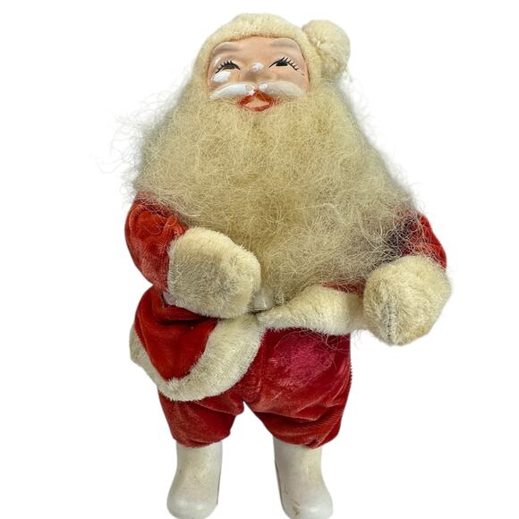 Vintage Harold Gale Santa Claus 10 inch Posable arms Christmas 1950s MCM - Picture 2 of 11